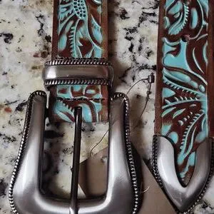 Patricia Nash Tooled Turquoise Rowan Belt Small Patricia Nash | Accessories | Patricia Nash Tooled Turquoise  main image 3